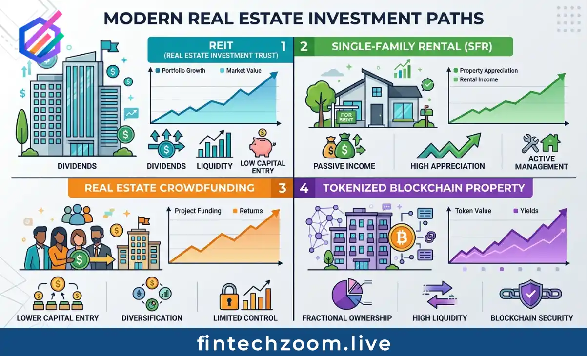 FintechZoom Real Estate investment strategy comparison for 2026