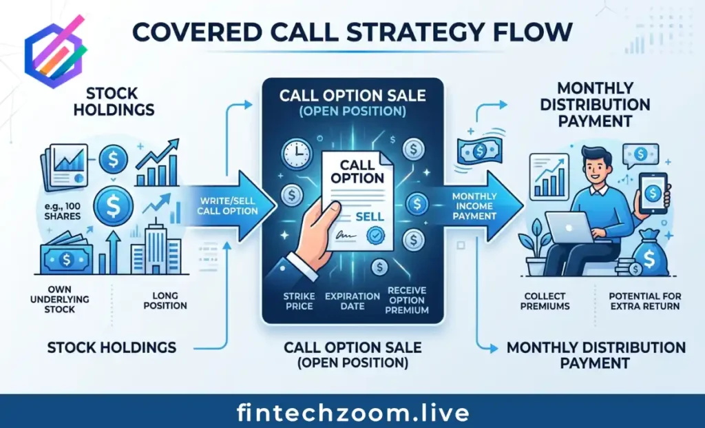 NEOS covered call options strategy diagram explained