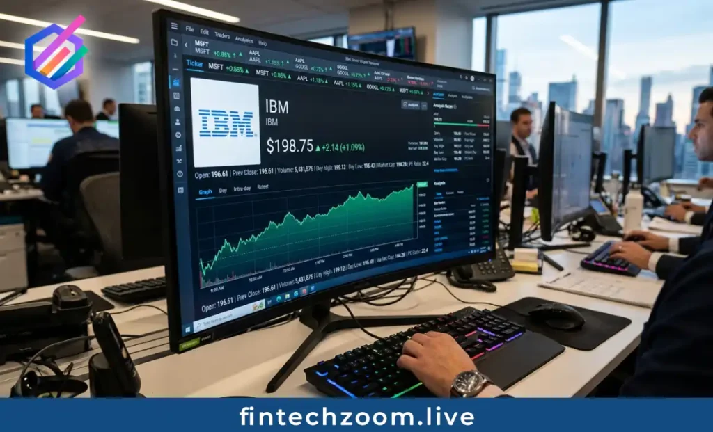 ibm stock price today fintechzoom live quote