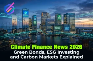 Climate finance news 2026 - sustainable investing green bonds carbon market global overview