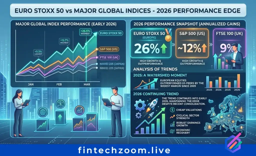 Euro STOXX 50 versus S&P 500 valuation comparison 2026