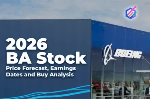 Fintechzoom BA Stock 2026 price chart with forecast trend lines and technical analysis indicators