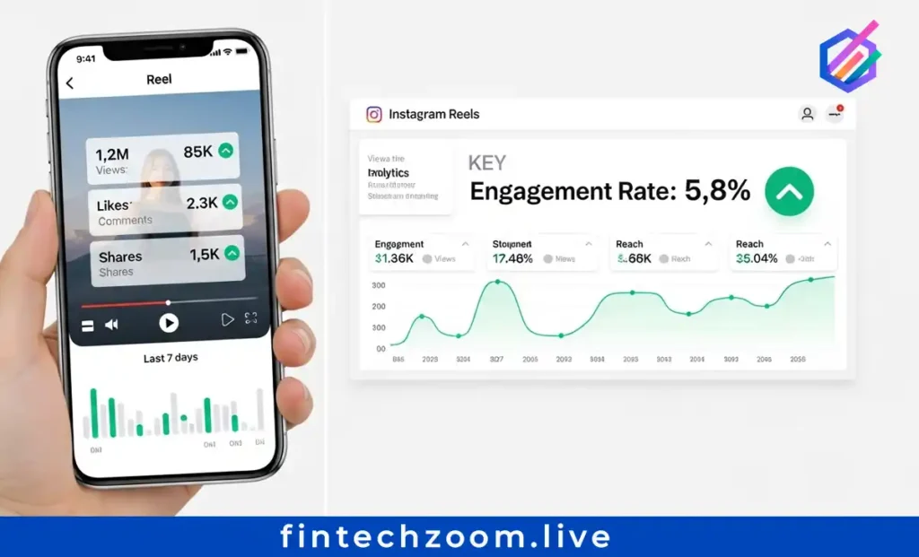 Instagram Reels analytics showing watch time and engagement metrics