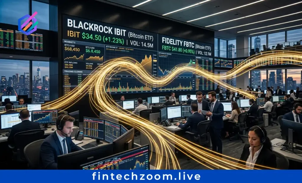 FintechZoom Bitcoin stock price prediction | Bitcoin ETF inflows from BlackRock and Fidelity driving 2026 prices