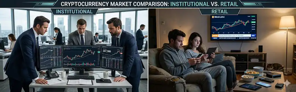 Institutional versus retail Bitcoin investment 2026