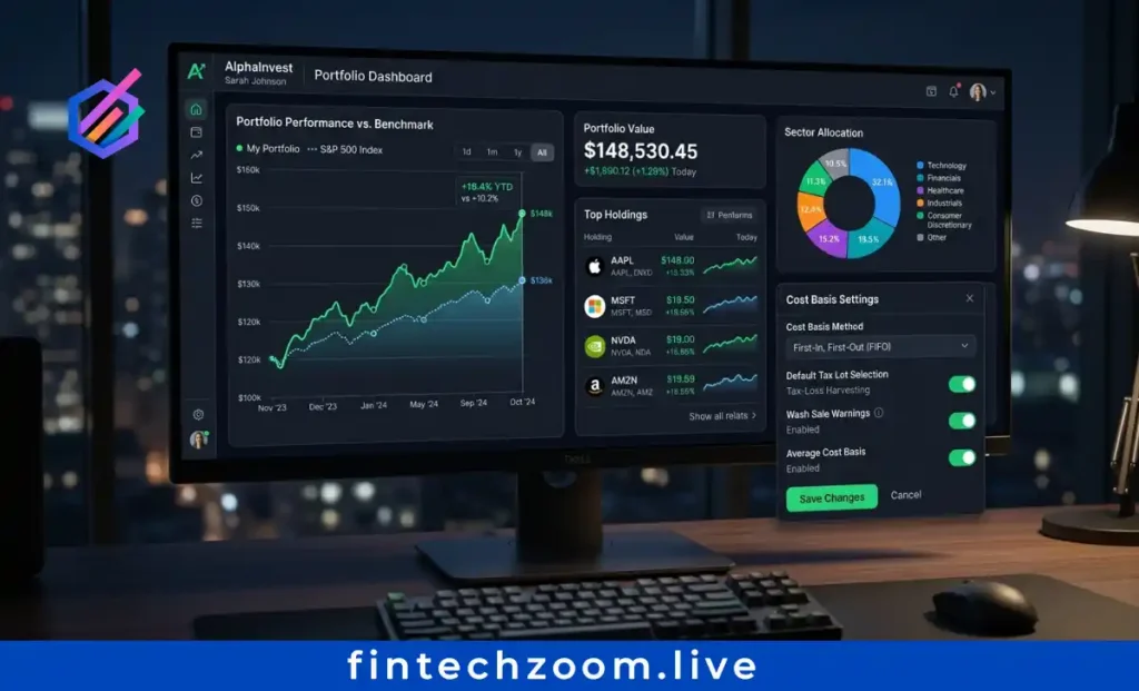 portfolio settings customization investment app benchmark sector attribution view