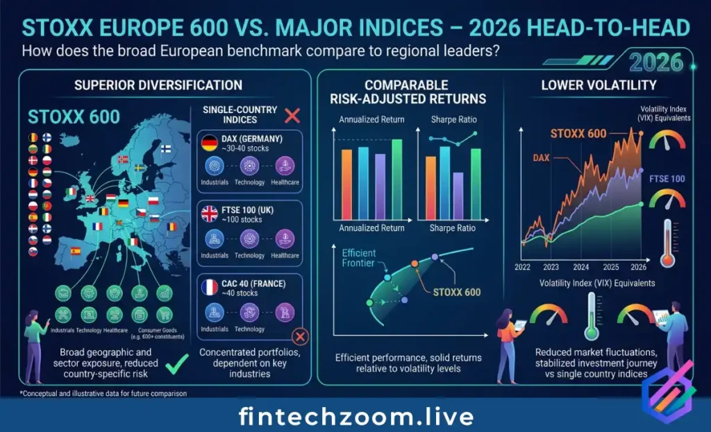 STOXX 600 sector weightings pie chart 2026
