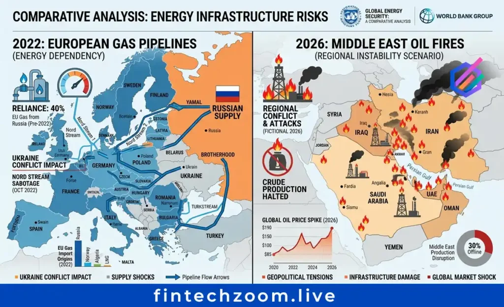 2022 Russia gas cutoff versus 2026 Middle East energy crisis comparison